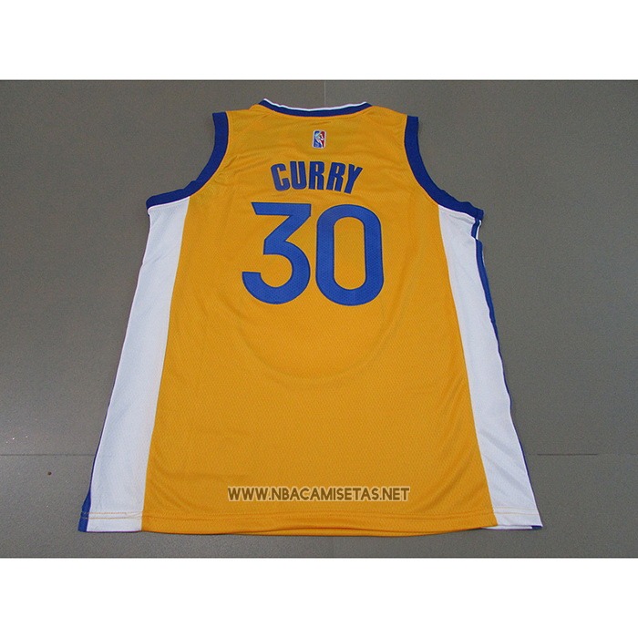 Camiseta Golden State Warriors Stephen Curry NO 30 Statement 2021 Oro